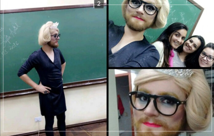 Professor Se Monta De Drag Para Falar Sobre Gênero E Sexualidade Aos Alunos De Cursinho Razões 3488