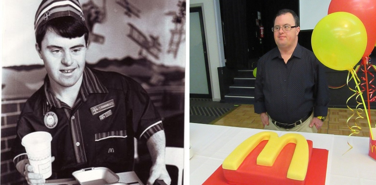 Funcionário do McDonald's comemora 30 anos de trabalho na empresa