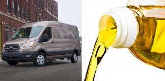 Ford Van roda combustível óleo de cozinha usado