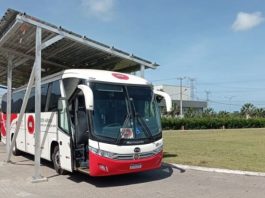 ônibus elétrico lançado no Ceará