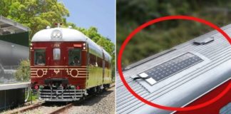 trem movido a energia solar