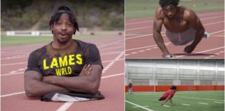 Atleta que nasceu sem pernas bate recorde de velocidade em 2 mãos e entra para o Livro dos Recordes