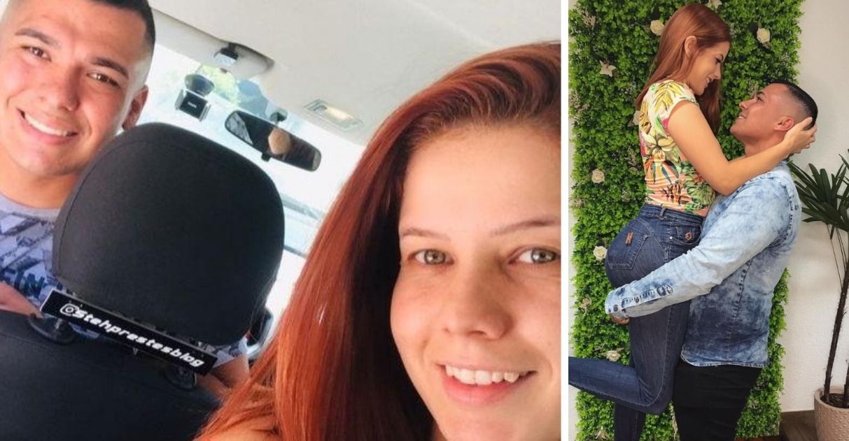 Motorista de app leva placa para divulgar trabalho da esposa maquiadora e ela ganha 180 mil seguidores