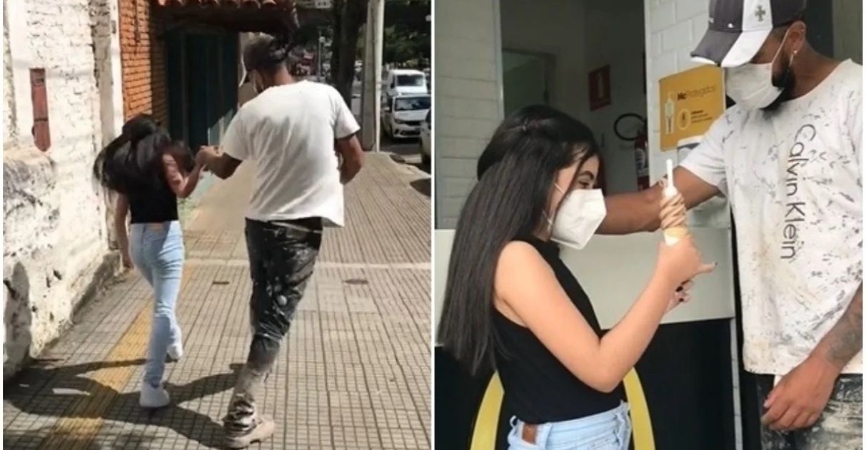 Pai realiza sonho da filha de tomar uma casquinha no McDonald's e vídeo viraliza