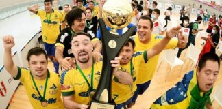 Brasil faz campanha perfeita e se torna bicampeão mundial de Futsal Down