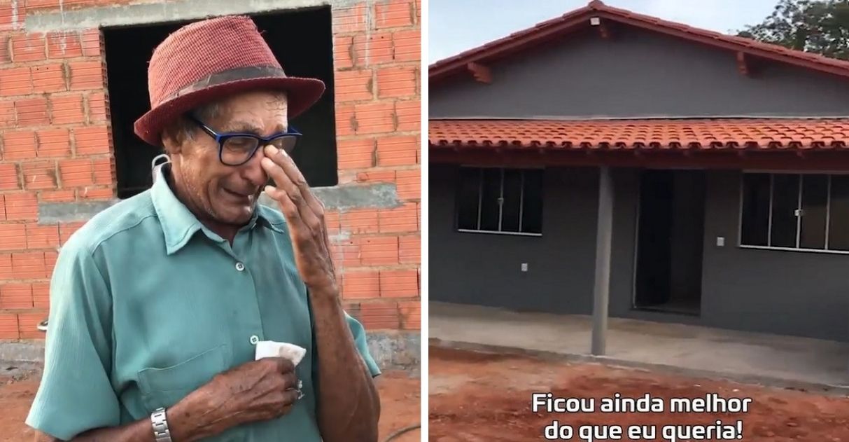 Após vaquinha, idoso que perdeu tudo em enchente ganha casa nova e doa valor excedente para ajudar outras famílias