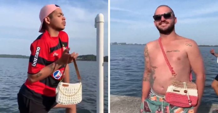 Homens fazem vídeo hilário para divulgar bolsinhas de crochê da amiga e viralizam (SC)
